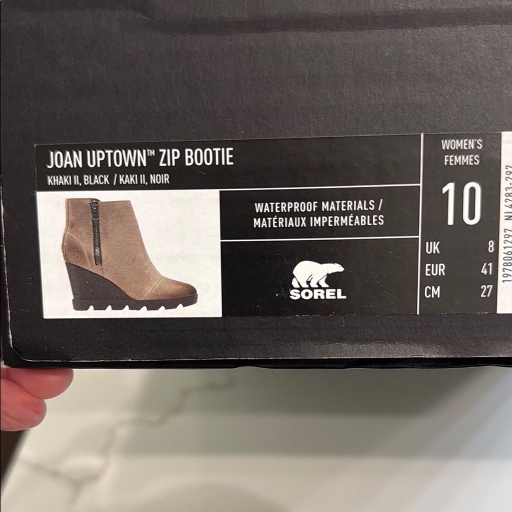Sorel Tan Ankle Boots Sleek Suede Design - Picture 5 of 5